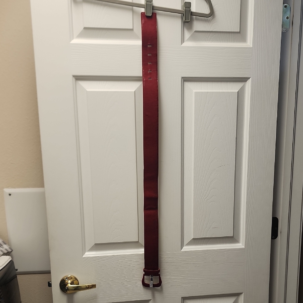 White House Black Market Red Belt